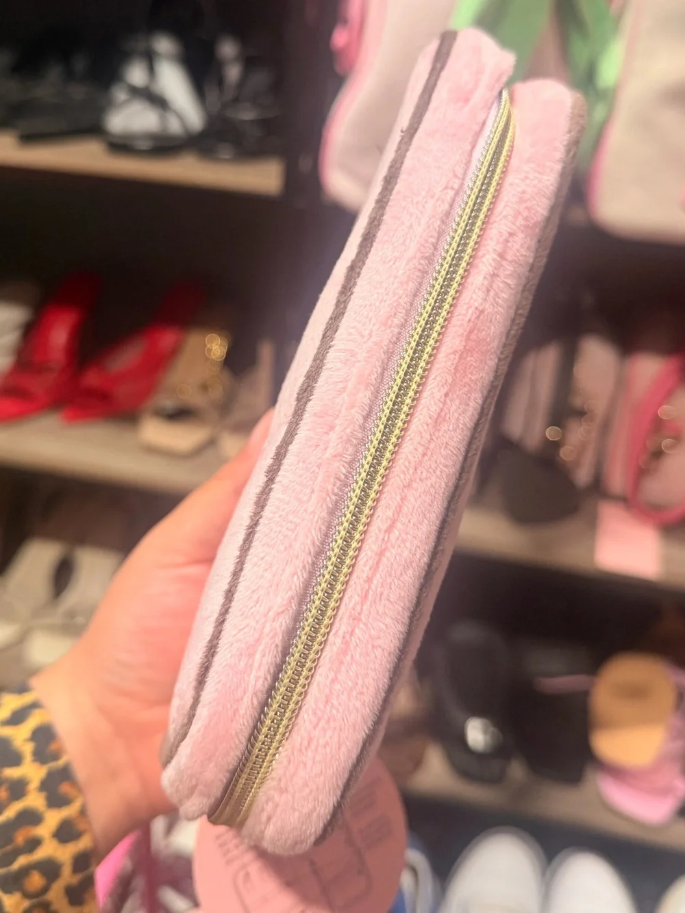 Juicy Couture Pink Plush jewelry pouch
